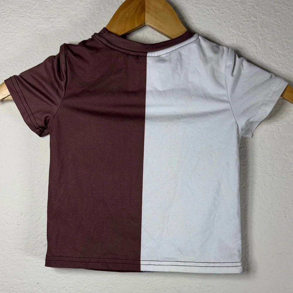 Nickelodeon‎ Tom and Jerry Colorblock Tee - Brown & White